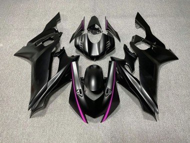 Acentos En Negro Mate & Rosa 17-21 R6 Carenados Moto