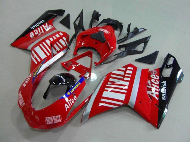 Alice Rojo 07-14 Ducati 848 1098 1198 Carenados Moto Alice Rojo 07-14 Ducati 848 1098 1198 Carenados Moto