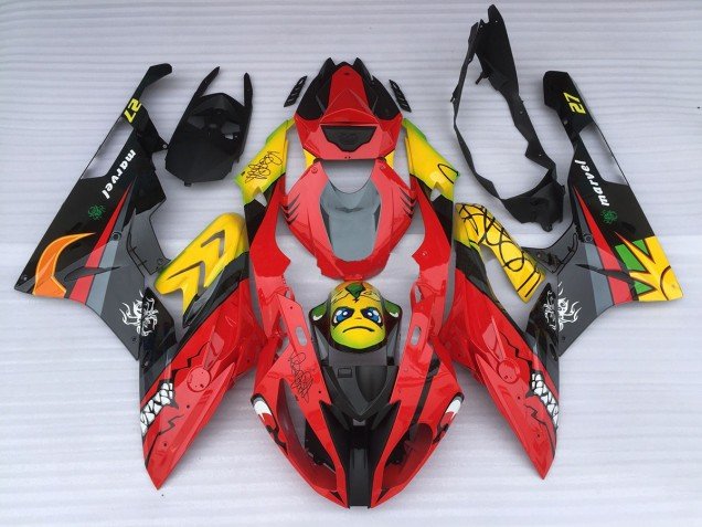 Alienígena Azul & Blanco 09-14 S1000RR Carenados Moto