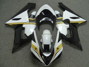Amarillo Blanco & Negro 05-06 ZX6R Carenados Moto