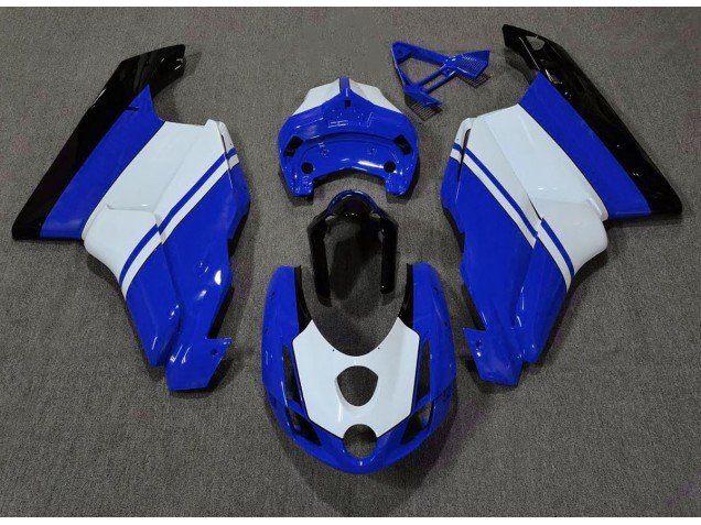 Azul Brillante & Blanco 03-04 Ducati 749 999 Carenados Moto Azul Brillante & Blanco 03-04 Ducati 749 999 Carenados Moto