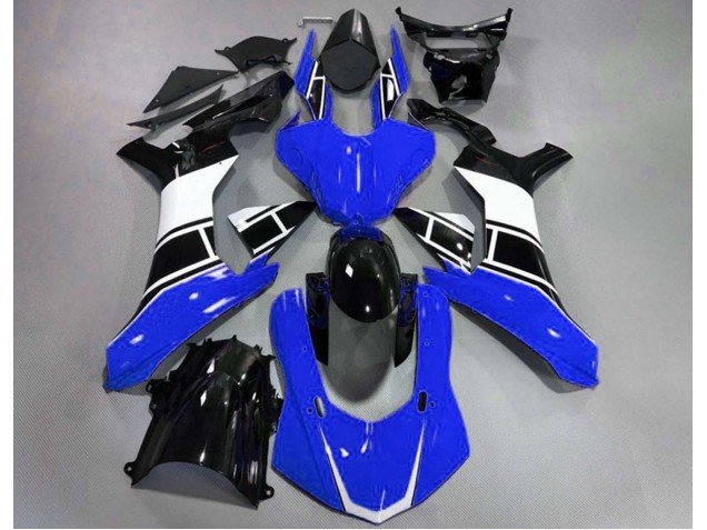 Azul Brillante Blanco & Negro 15-19 R1 Carenados Moto Azul Brillante Blanco & Negro 15-19 R1 Carenados Moto