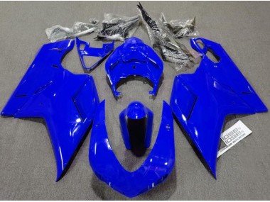 Azul Brillante Liso 07-14 Ducati 848 1098 1198 Carenados Moto