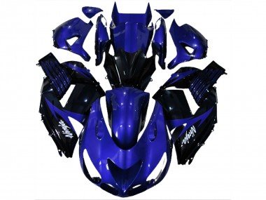Azul Brillante & Negro 06-11 ZX14R Carenados Moto