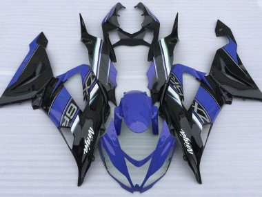 Azul Brillante & Negro 13-18 ZX6R Carenados Moto