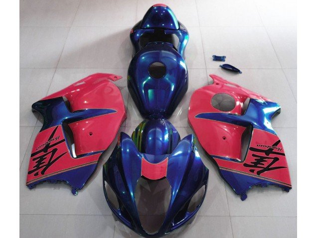 Azul Brillante & Rojo 97-07 GSXR 1300 Carenados Moto Azul Brillante & Rojo 97-07 GSXR 1300 Carenados Moto