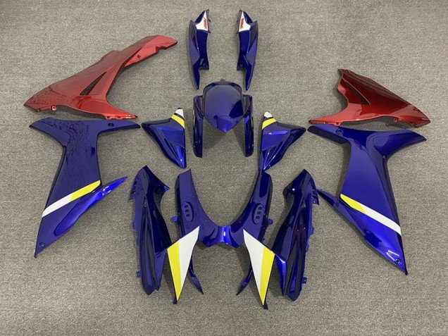 Azul Brillante & Rosa 11-24 GSXR 600-750 Carenados Moto Azul Brillante & Rosa 11-24 GSXR 600-750 Carenados Moto