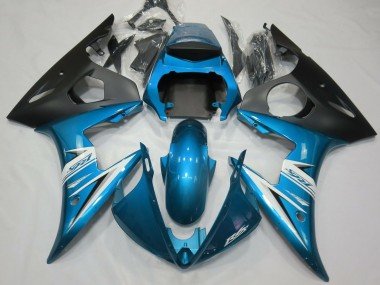 Azul Claro & Blanco 03-04 R6 Carenados Moto