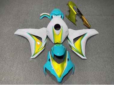 Azul Claro & Dorado 08-11 CBR1000RR Carenados Moto