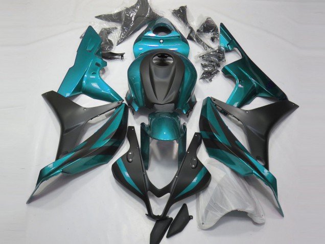 Azul Claro & Negro Mate 07-08 CBR600RR Carenados Moto Azul Claro & Negro Mate 07-08 CBR600RR Carenados Moto