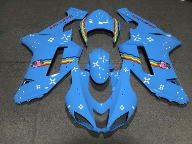 Azul Claro Personalizado 07-08 ZX6R Carenados Moto