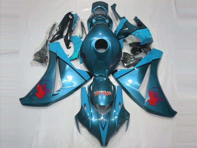 Azul Claro Personalizado 08-11 CBR1000RR Carenados Moto