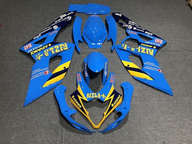 Azul Claro Rizla 05-06 GSXR 1000 Carenados Moto Azul Claro Rizla 05-06 GSXR 1000 Carenados Moto