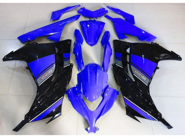Azul Medianoche & Negro 13-18 Ninja 300 Carenados Moto