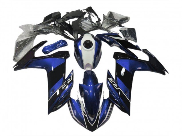 Azul & Negro Brillante 15-18 R3 Carenados Moto