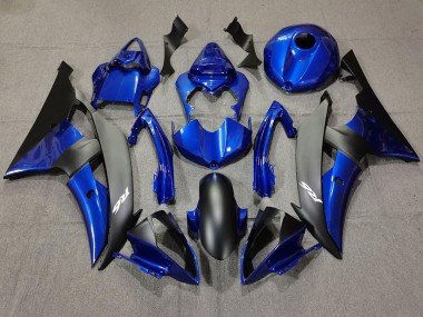 Azul Oscuro & Negro Mate 08-16 R6 Carenados Moto