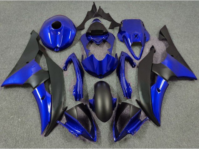 Azul Profundo & Negro Mate 08-16 R6 Carenados Moto Azul Profundo & Negro Mate 08-16 R6 Carenados Moto
