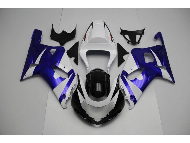Blanco & Azul 01-03 GSXR 600-750 Carenados Moto Blanco & Azul 01-03 GSXR 600-750 Carenados Moto