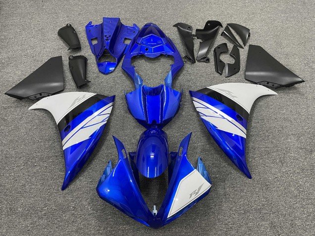 Blanco & Azul Brillante Con Base Negra 09-11 R1 Carenados Moto Blanco & Azul Brillante Con Base Negra 09-11 R1 Carenados Moto
