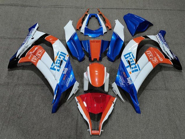 Blanco Azul & Naranja 11-15 ZX10R Carenados Moto Blanco Azul & Naranja 11-15 ZX10R Carenados Moto