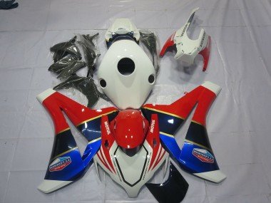 Blanco Azul & Rojo 08-11 CBR1000RR Carenados Moto