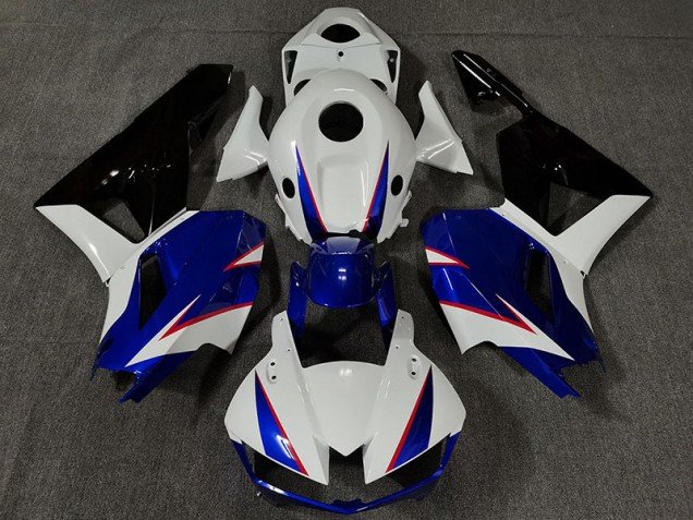 Blanco Brillante & Azul Intenso 13-23 CBR600RR Carenados Moto Blanco Brillante & Azul Intenso 13-23 CBR600RR Carenados Moto