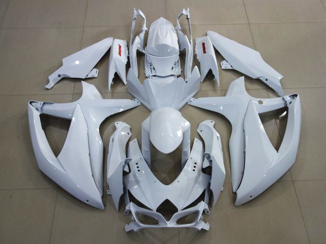 Blanco Brillante & Rojo 08-10 GSXR 600-750 Carenados Moto Blanco Brillante & Rojo 08-10 GSXR 600-750 Carenados Moto