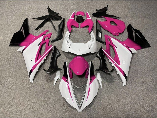Blanco Brillante & Rosa 13-16 Daytona 675 Carenados Moto Blanco Brillante & Rosa 13-16 Daytona 675 Carenados Moto