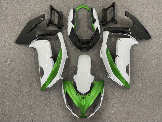 Blanco Brillante & Verde 12-16 Ninja 650R Carenados Moto Blanco Brillante & Verde 12-16 Ninja 650R Carenados Moto