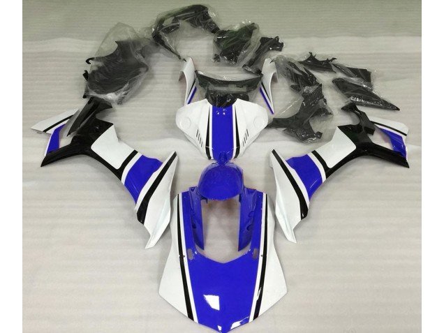 Blanco Brillo Azul & Negro 15-19 R1 Carenados Moto Blanco Brillo Azul & Negro 15-19 R1 Carenados Moto
