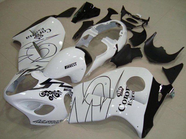 Blanco Con Verde 97-07 GSXR 1300 Carenados Moto Blanco Con Verde 97-07 GSXR 1300 Carenados Moto