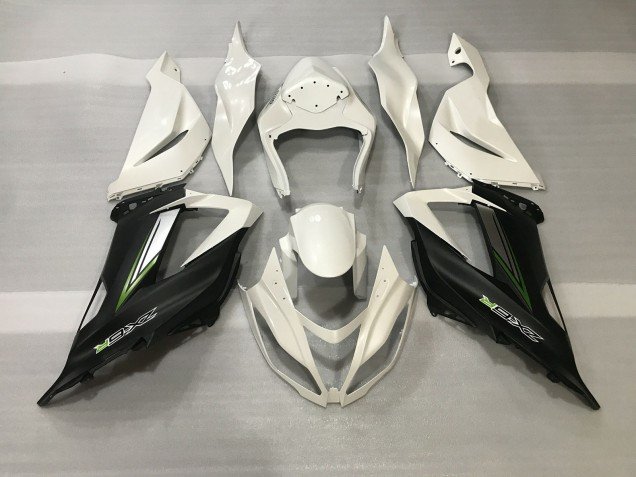 Blanco Cristal & Negro Satinado 13-18 ZX6R Carenados Moto Blanco Cristal & Negro Satinado 13-18 ZX6R Carenados Moto