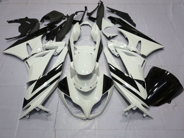 Blanco Especial Negro 09-12 ZX6R Carenados Moto Blanco Especial Negro 09-12 ZX6R Carenados Moto