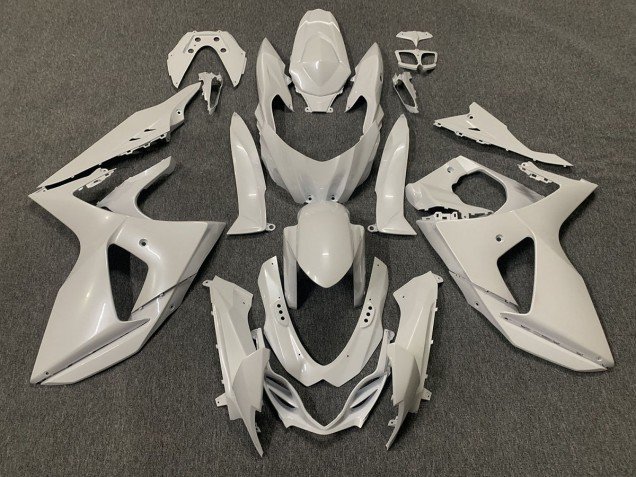 Blanco Liso Brillante 09-16 GSXR 1000 Carenados Moto