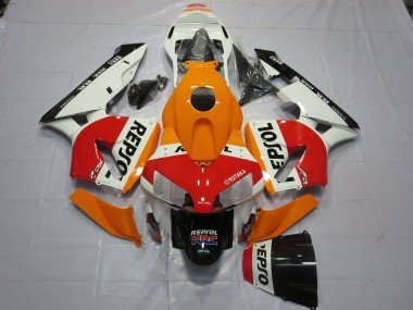 Blanco Naranja Repsol 03-04 CBR600RR Carenados Moto