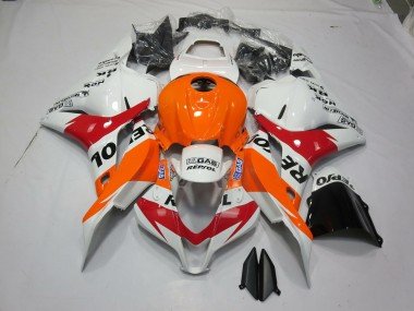 Blanco Naranja Repsol 09-12 CBR600RR Carenados Moto