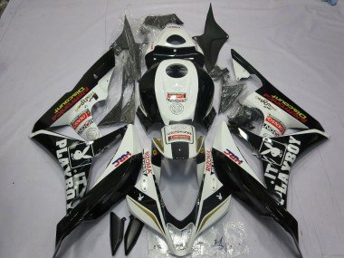 Blanco & Negro Playboy 07-08 CBR600RR Carenados Moto