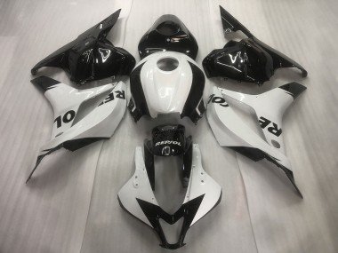 Blanco / Negro Repsol Liso 09-12 CBR600RR Carenados Moto