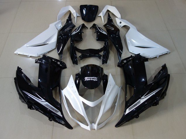 Blanco Perla & Negro 13-18 ZX6R Carenados Moto Blanco Perla & Negro 13-18 ZX6R Carenados Moto