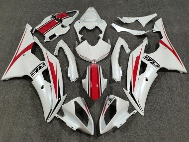 Blanco Perla & Rojo Brillante 08-16 R6 Carenados Moto