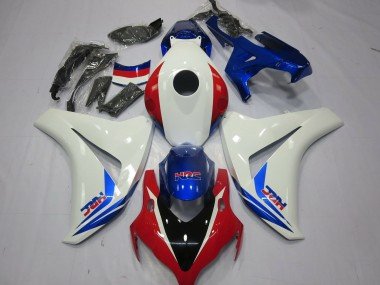 Blanco Rojo & Azul 08-11 CBR1000RR Carenados Moto