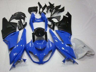 Brillante Azul & Negro 09-12 ZX6R Carenados Moto
