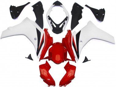 Brillo Rojo & Blanco 11-12 CBR600F Carenados Moto