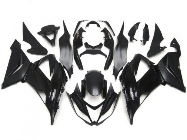 Calcomanías Lisas Lisas En Negro Brillante/Mate 13-18 ZX6R Carenados Moto Calcomanías Lisas Lisas En Negro Brillante/Mate 13-18 ZX6R Carenados Moto