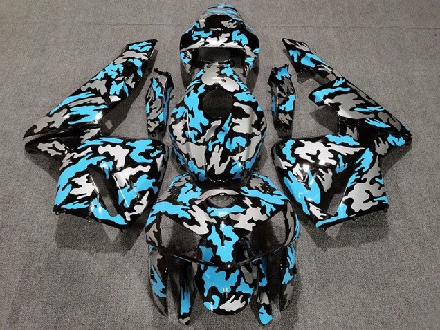 Camuflaje & Azul Claro 05-06 CBR600RR Carenados Moto Camuflaje & Azul Claro 05-06 CBR600RR Carenados Moto