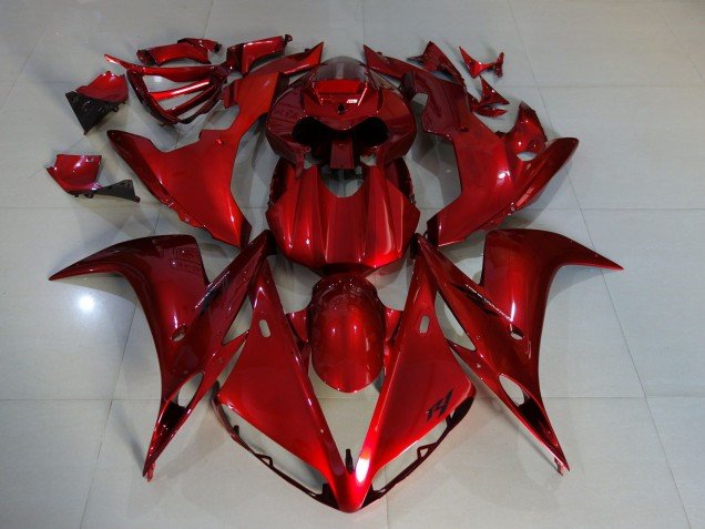 Color Rojo Oscuro 04-06 R1 Carenados Moto