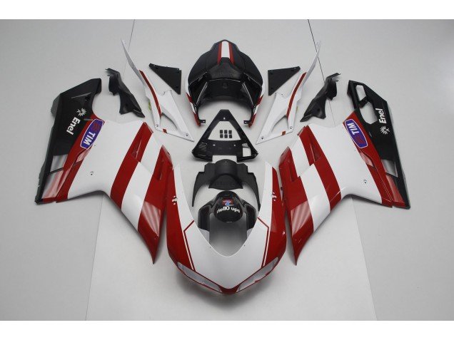 Color Rojo Oscuro 07-14 Ducati 848 1098 1198 Carenados Moto