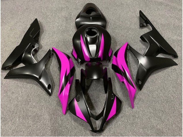 Diseño Negro Mate & Rosa 07-08 CBR600RR Carenados Moto Diseño Negro Mate & Rosa 07-08 CBR600RR Carenados Moto