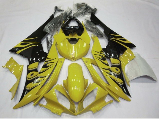 Estilo Amarillo Llama 08-16 R6 Carenados Moto Estilo Amarillo Llama 08-16 R6 Carenados Moto