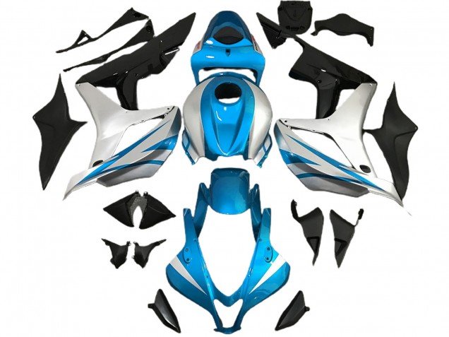 Estilo Azul Claro & Plateado OEM 07-08 CBR600RR Carenados Moto